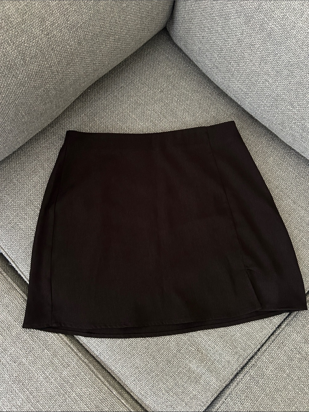 Cider Black Mini Skirt - Clean A-Line Cut